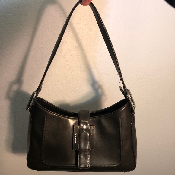 Guess Handbags - Black Hard Leather Guess Handbag Purse (gently used)